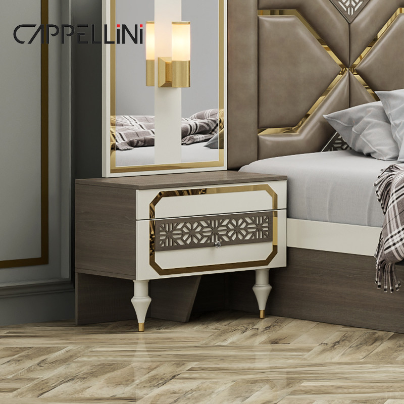 Cheap Modern Wood Frame Double King Size Leather Bed Leather Headboard Luxury Wooden Home Furniture Queen Bedroom Set