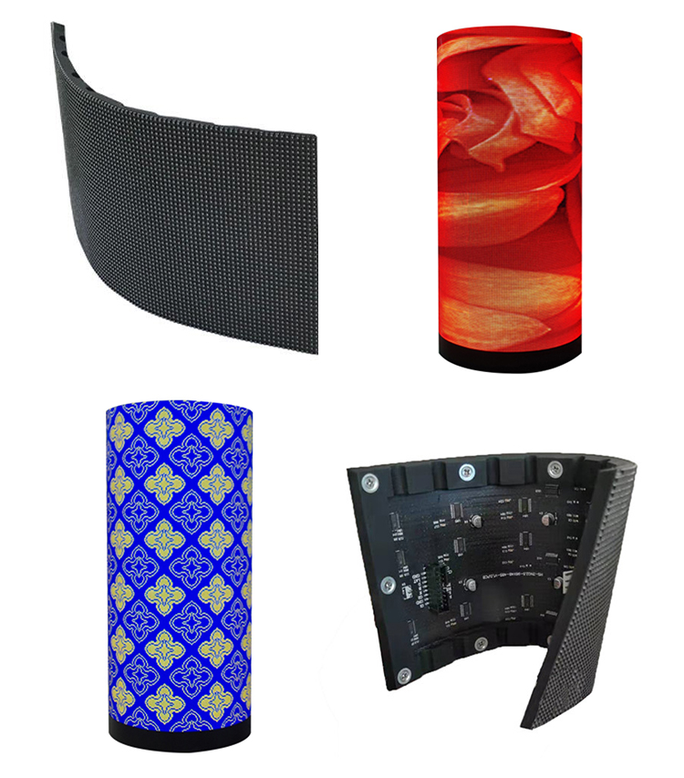 Customized Shape P2mm Creative LED Display 240x120mm Flexible Led Screen