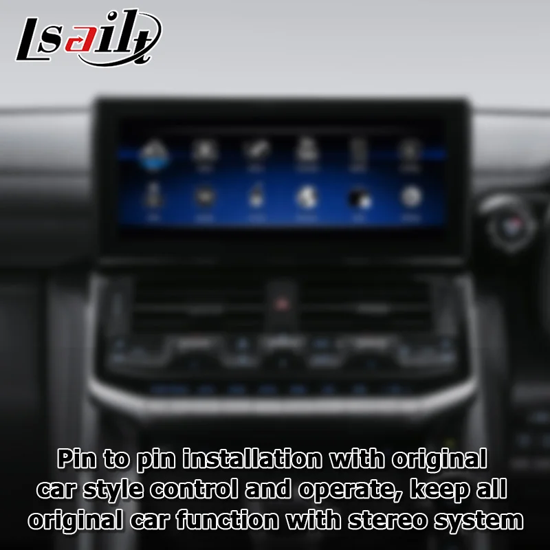 Toyota Land Cruiser LC300 upgrade factory style Android video interface carplay android auto