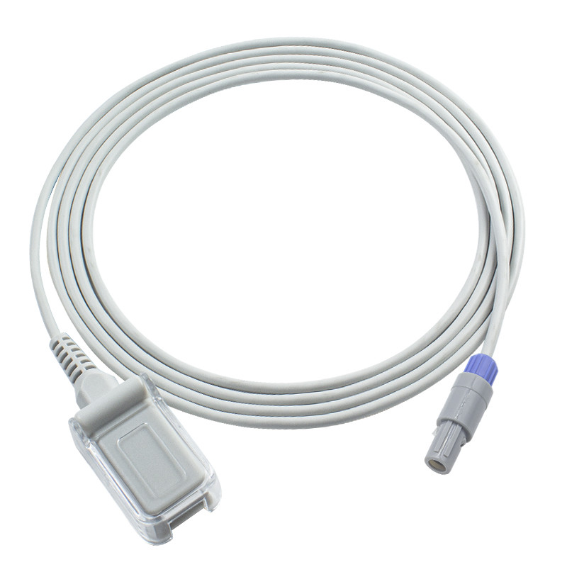 China Edan SpO2 Sensor Cable N-ellcor Non Oxi-max 5Pin To DB9 SpO2 Extension Cable 2.4M on sale