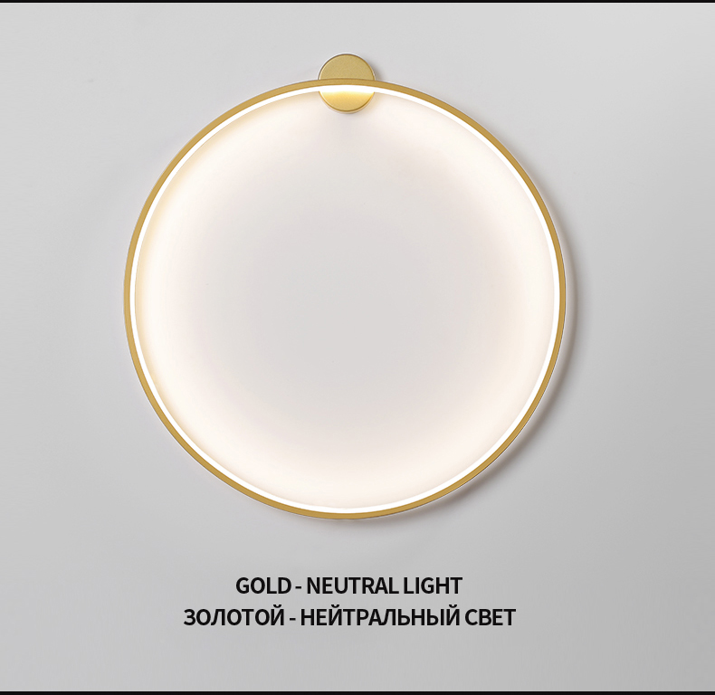 Minimalist modern background wall led wall lamp designer art living room sofa circle wall lamp(WH-OR-232)