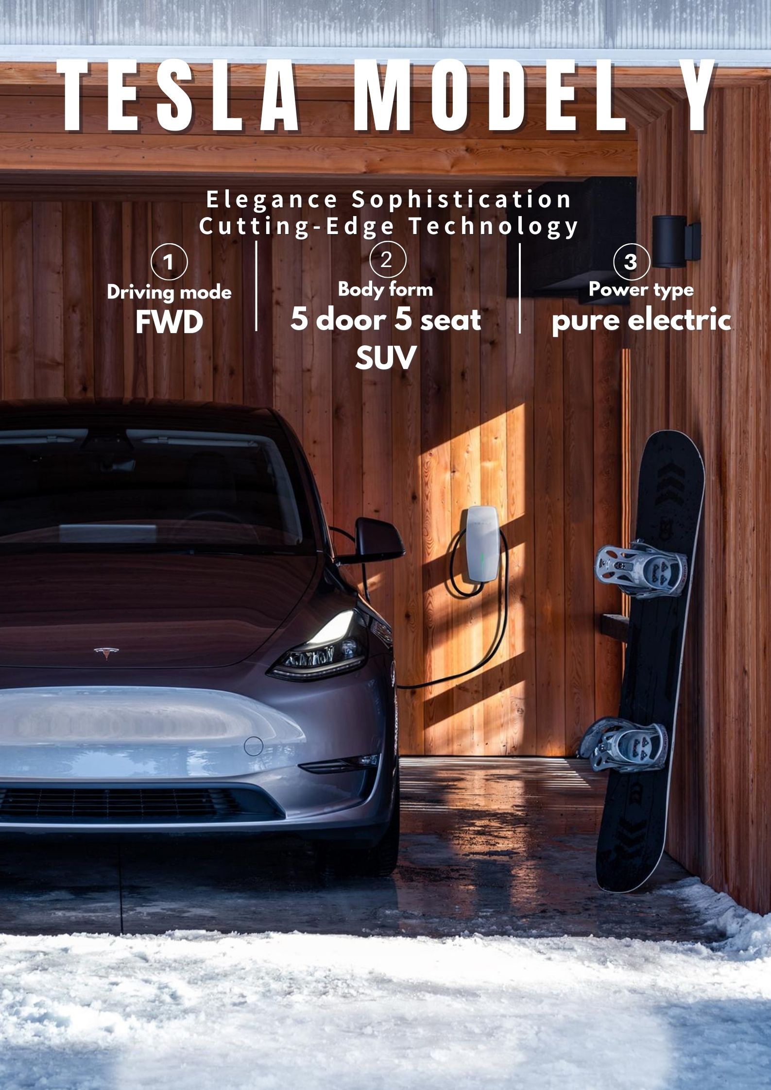 2023 Tesla Model Y Performance SUV EV Car Deposit High Match with Xenon Daytime Light