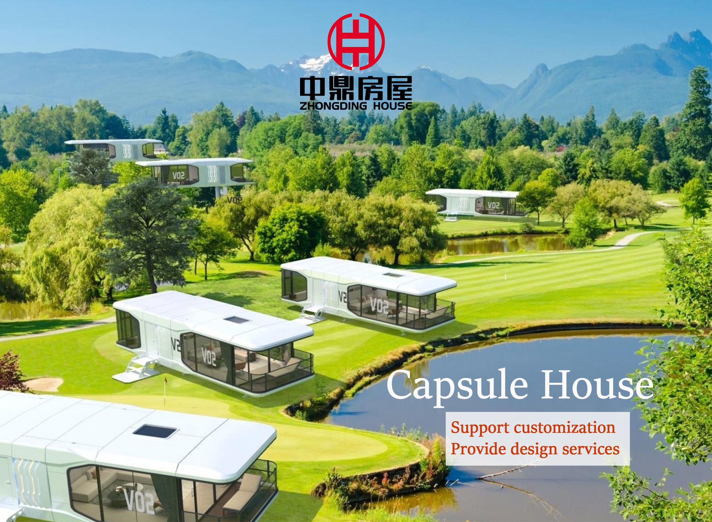 Mobile Container Hotel Prefabricated Capsule House For Touring Online Technical Support