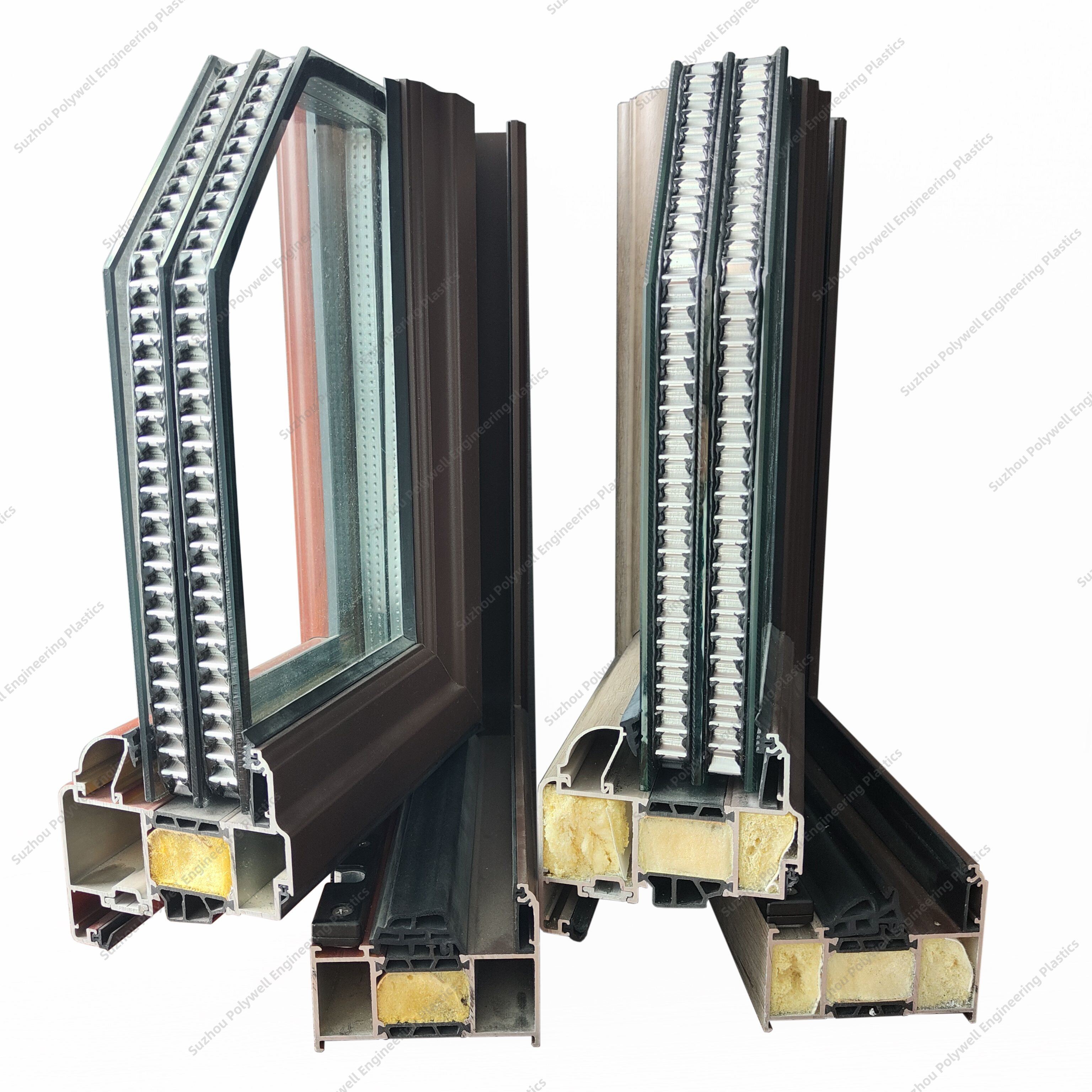 PA66 GF25 Extruding Engineering Plastic Thermal Break Profile for Aluminum Window