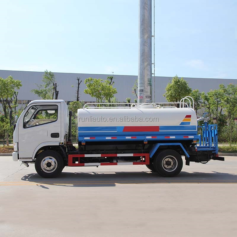 China Factory DFAC DongFeng 5000 Litres 5CBM Water Bowser Sprinkle Tank Truck Watering Cart Water Truck