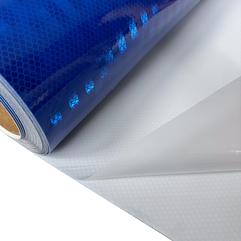 Durable Prismatic Reflective Sheeting Printable Reflective Vinyl Material For Sign