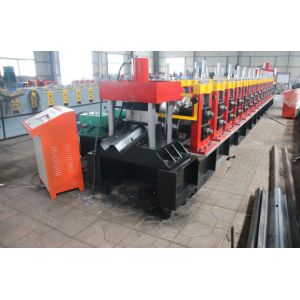 Crash Barrier Highway Guardrail Roll Forming Machine Two Waves
