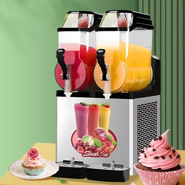 Food beverage Commercial Slush Machine Slush Ice Drinking Free Standing