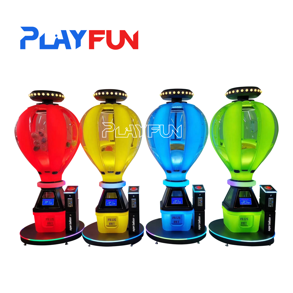 Playfun Hot Sale Amusement Center Coin Operated Arcade Game Super Balloon Hot Air Balloon New Gashapon Capsule Games Machines