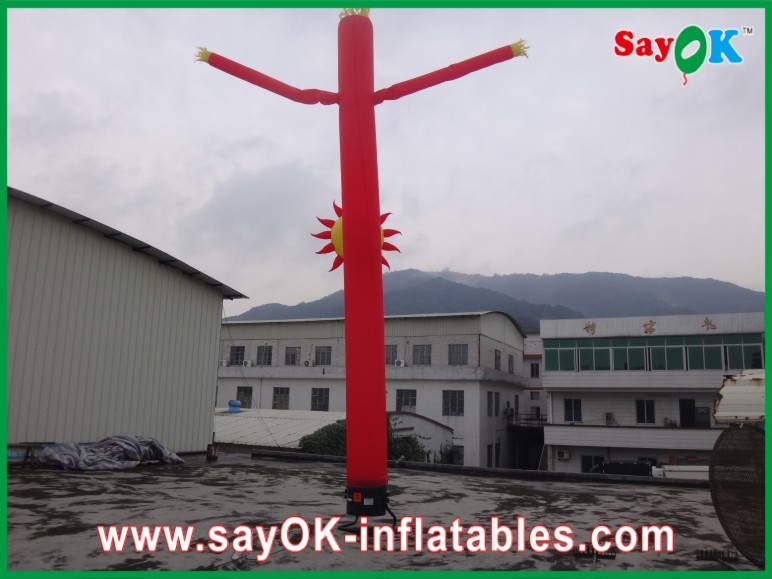 Dancing Air Puppets Inflatable Air Dancer / Attractive Mini Inflatable Smile Air Tube Man For Wedding
