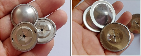 Galvanized Steel Square Self Locking Washers 2.5" Installed Onto Insulation Pins