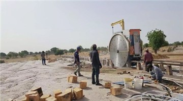 Double blade stone mining machine for granites--Belt Type,model: QZ2600/3100