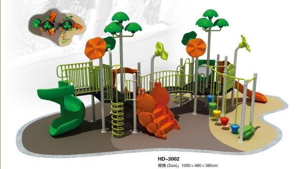 Kindergarten Pre-school Large Outdoor Playground Plant Theme Children Plastic