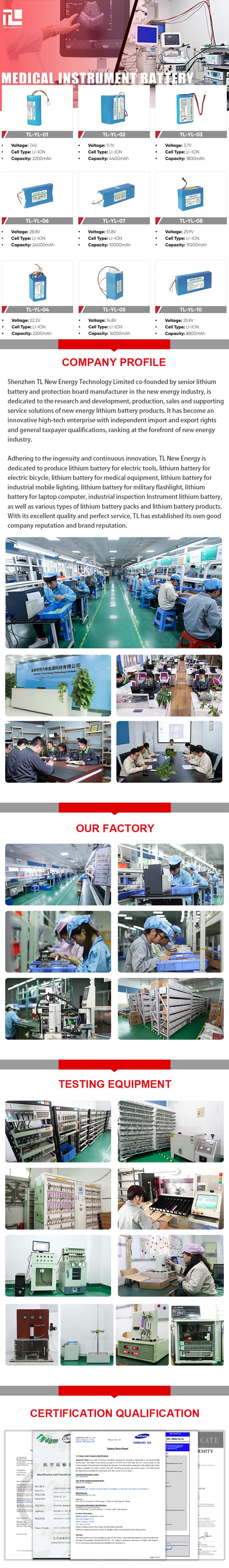 Medical Instrument and Surgical Instruments Lithium Battery