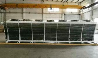 Process Hydrophilic Aluminum V Type Fin Dry Air Cooler Sustem