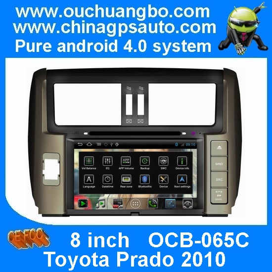 Ouchuangbo Car GPS Navi Android 4.0 for Toyota Prado 2010 S150 Bluetooth phonebook /A2DP TV OCB-065C