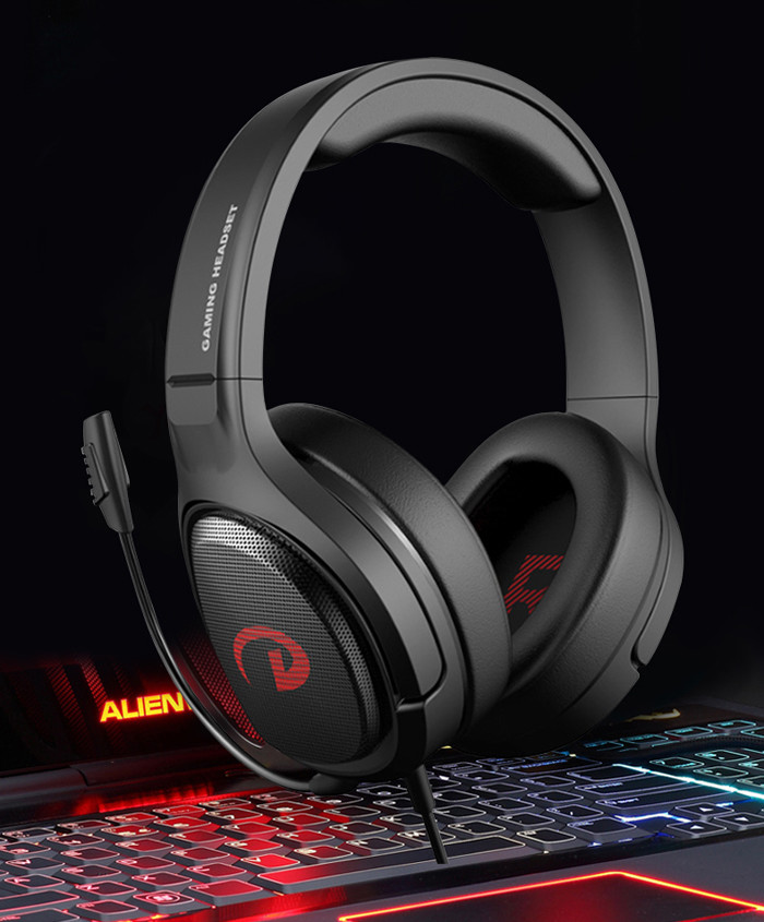 2.2M Illumination Gaming Headset , Led Gaming Headphones Detachable Mic For PS5