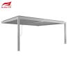 Buy cheap 3x3m Wall-mounted Aluminium Manual Louvered Pergola Customized Gery Outdoor from wholesalers