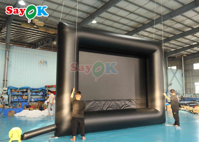 Portable Giant Entertainment Inflatable Movie Screen 16ft Open Air Cinema Screen