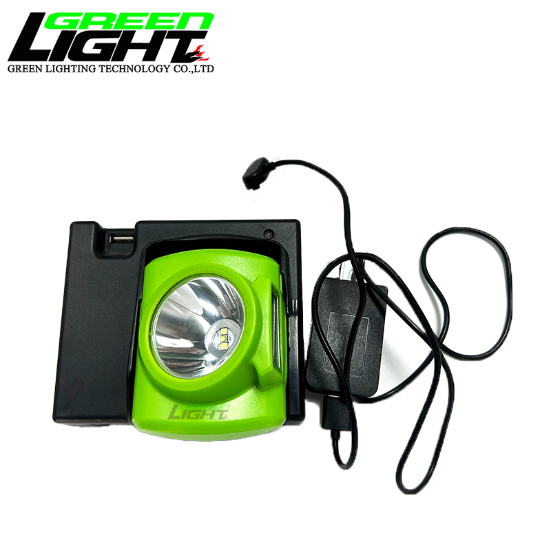 15000lux Flame Resistant LED Mining Headlamp with 14-16 Hours Work Time and 3