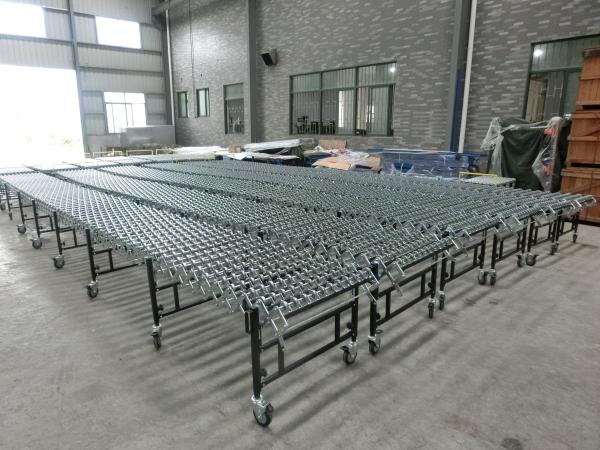 Heavy Duty Flexible Gravity Steel Skate Wheel Conveyor