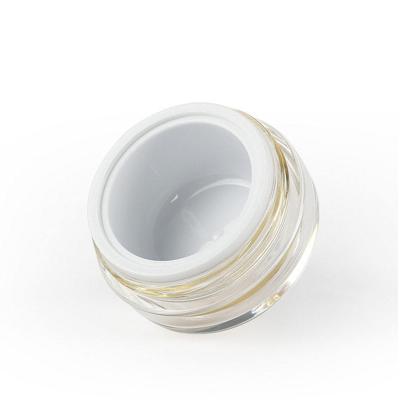 30G Empty Acrylic Plastic Round Jars Skin Care Luxury Eye Cream With Screw Lid