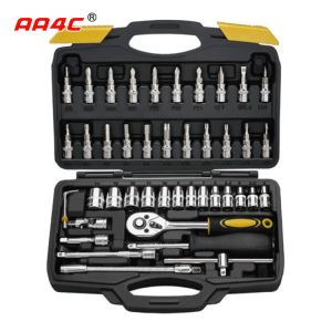 AA4C 46pcs auto repair tool kit shelf hardware hand tools workbench tools A1-X04606