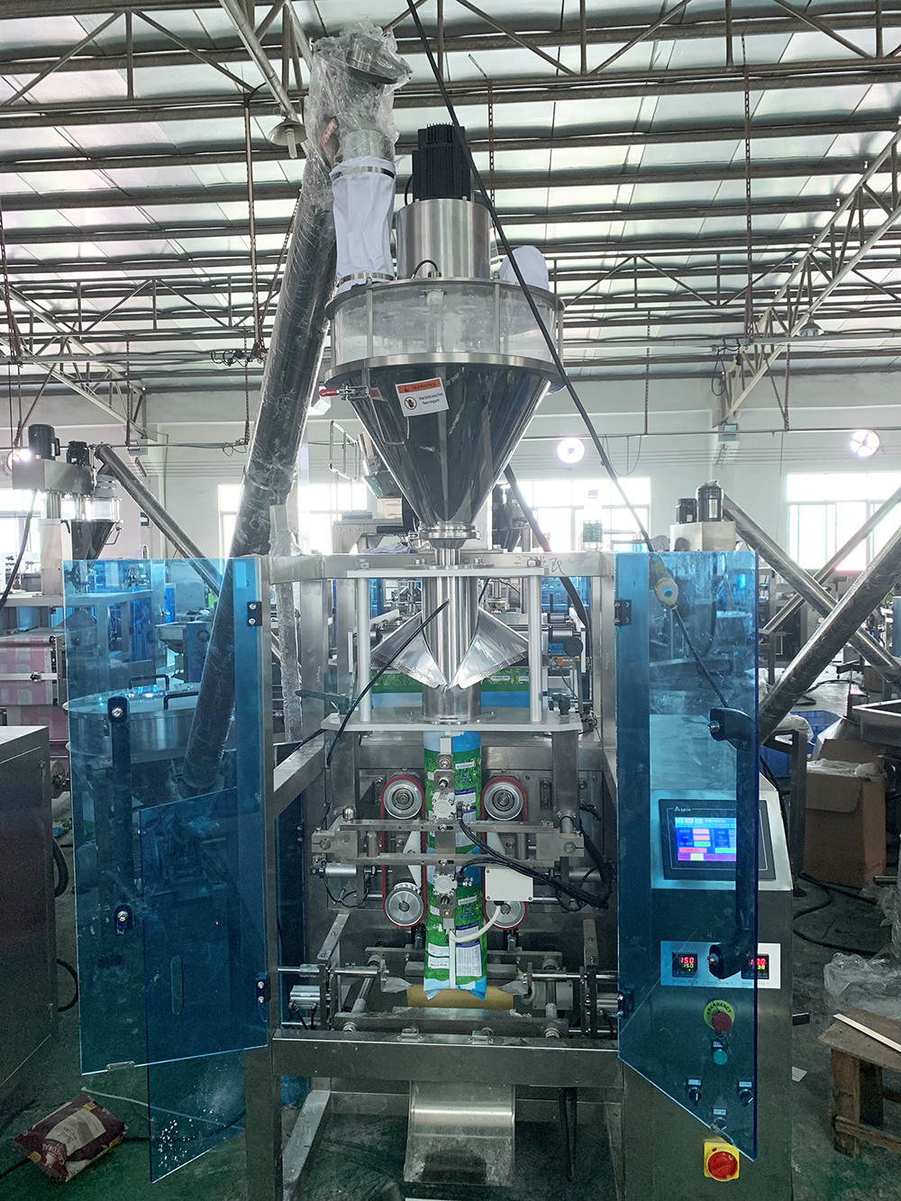 PLC Control Coffee Powder Filling Packing Machine In Hot Seal