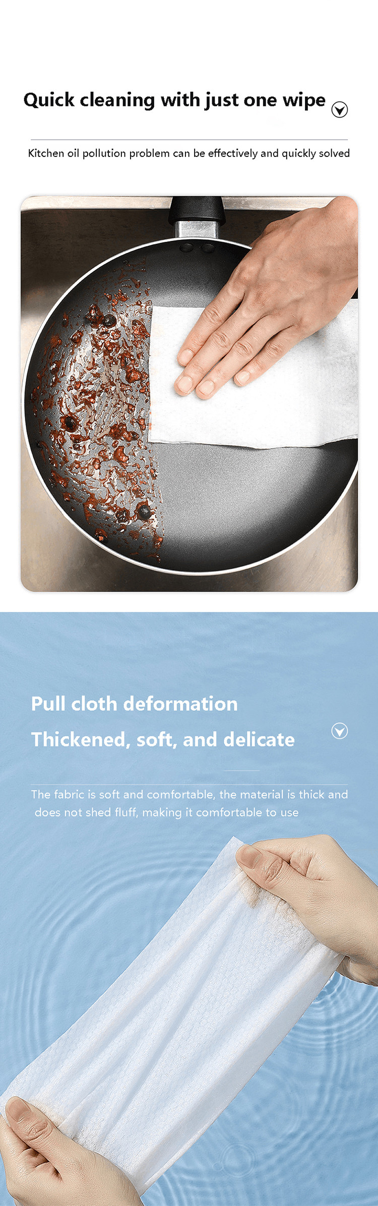 Customized Multi Surface Kitchen Cleaning Wipes Antibacterial Kitchen Wipes OEM