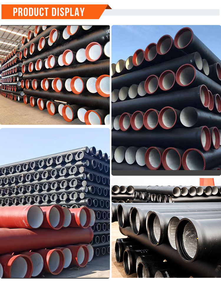 Circular Hollow Section Pipe , Ductile Iron Steel Pipe For Water Supply / Sewage Treatment