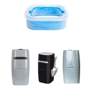 HDPE Diaper Pail Refill Bags Customized Nappy Bin Cartridges Blue Colors 8-pack Nappy Bin Refill Bag