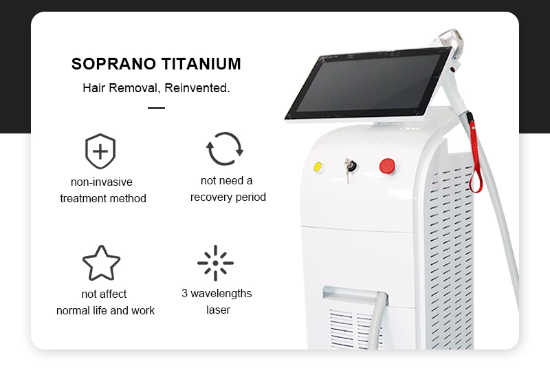 Removal Permanent Hair Diode Laser Machine 755Nm 1064Nm 755 808