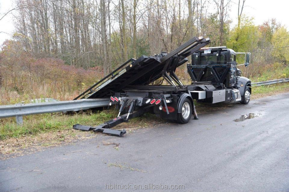 4 Tons 180 Degree Rotator Roll Back Truck Bed With Sliding Winch Rotating Ramp
