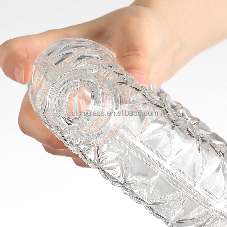 750ml Empty Gin Vodka Whisky Liquor Glass Bottle with Aluminum Plastic PP Collar