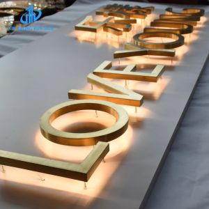 Custom design led store sign 3d Letter store sign Back Light building Custom