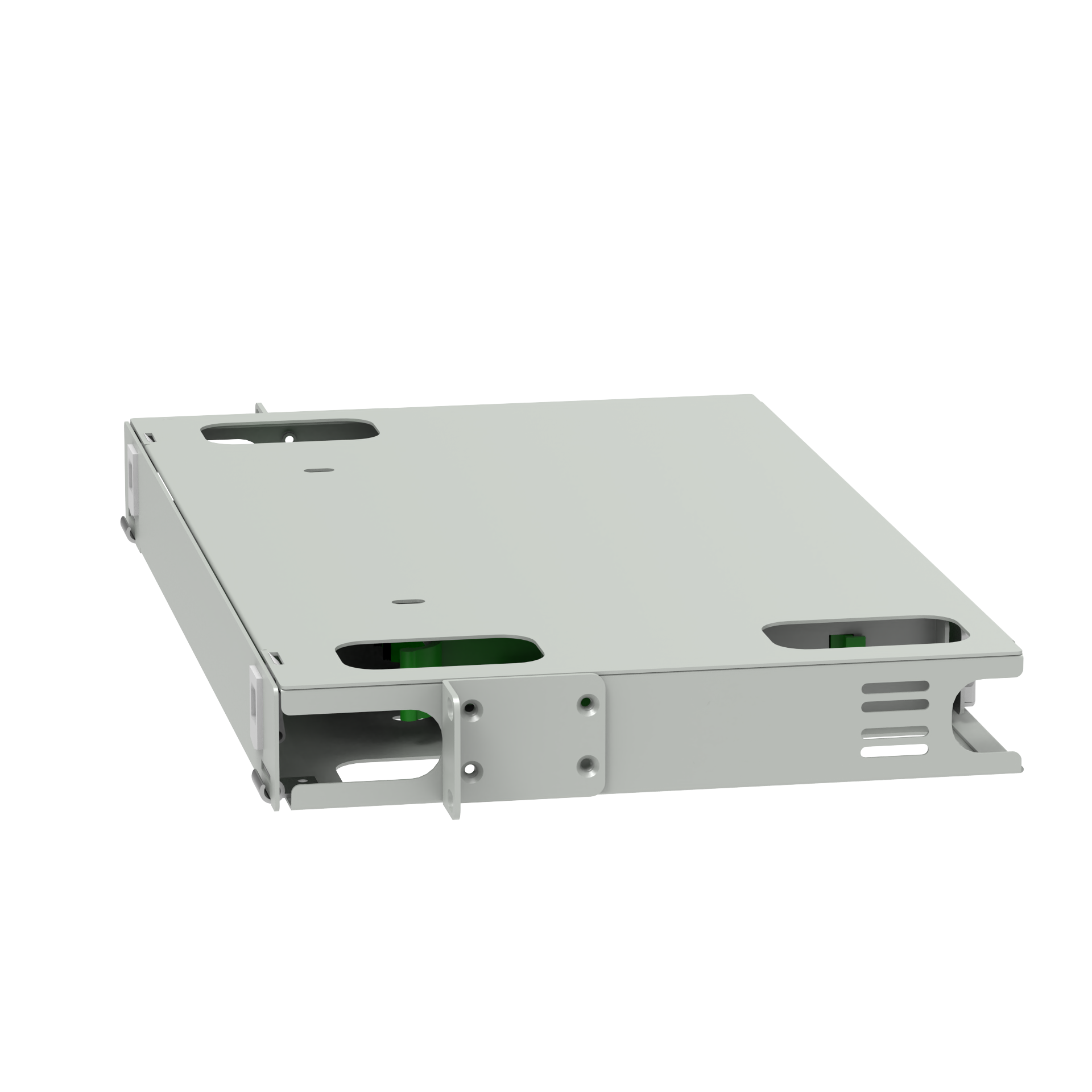 12 Port E2K Type Fiber Optic Patch Panel with 5 and White Color