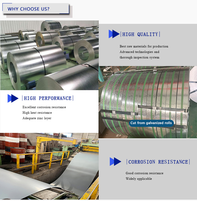 Regular Spangle G350-G550 Galvanized Steel Coils Sheets Zinc Coating 100g strength GI Steel Plate Full Hard Skin Pass