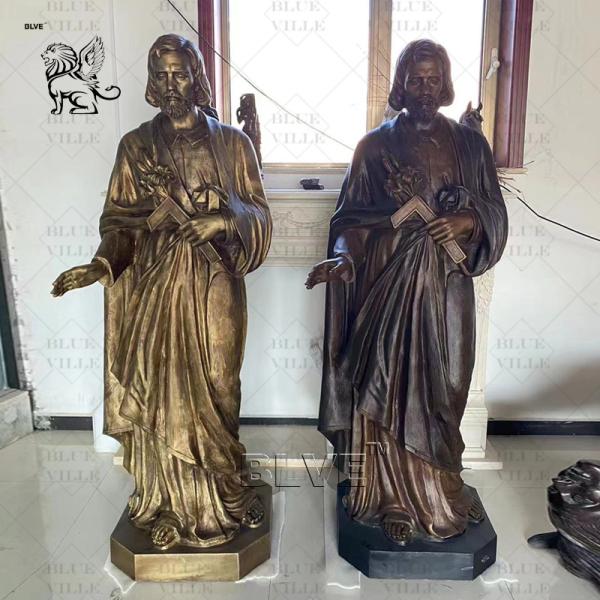 Brass Life Size Jesus Bronze Statue of Christ St Joseph Metal Sculpture