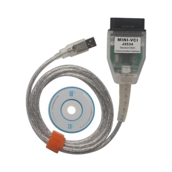 MINI VCI V10.30.029 Automotive Diagnostic Tools Single Cable For Toyota Support