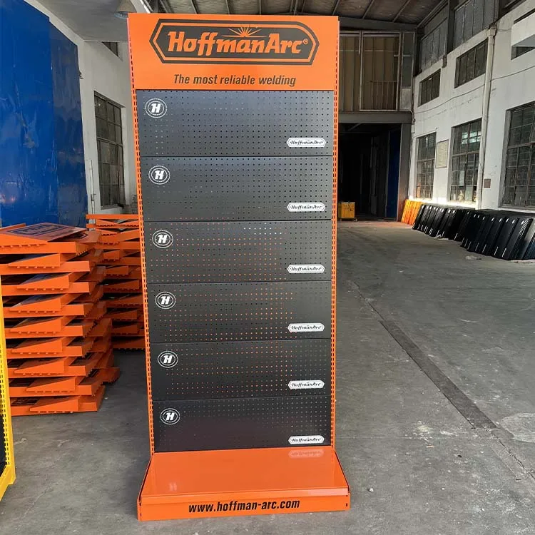 Factory Custom Size Color Logo Single Sided Black Display Rack Display Shelf Exhibitionstall Shelves