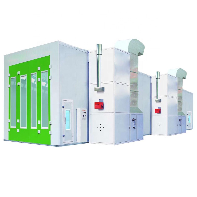 Truck Paint Room Bus Spray Booth with 2 Sets of 11KW Intake Fans and LPG Heating Source