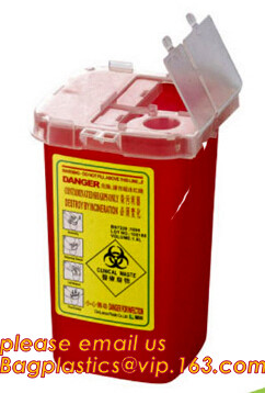 sharpsguard yellow lid 1 ltr sharps, sharps disposal container 1quart wall mounted medical for hospital and clinic