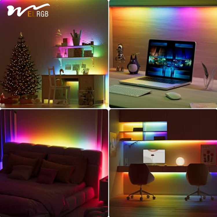 Music Mode Flexible LED Light Strip for Home Decoration 6000K CCT 50000 Hours Lifespan