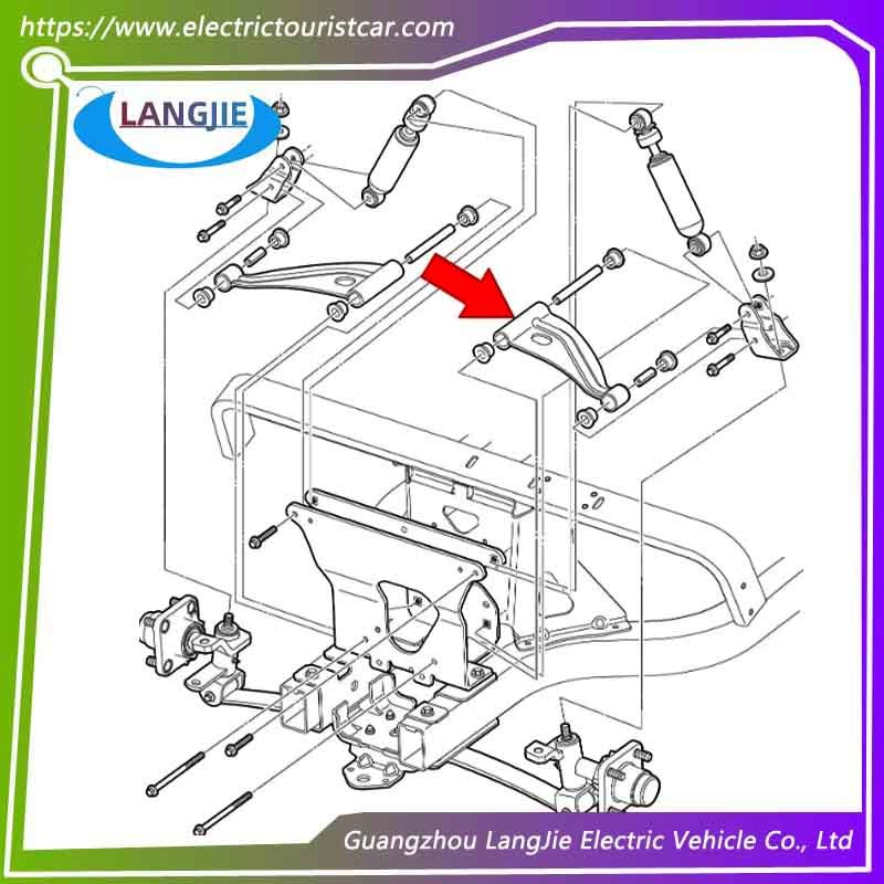 Club Car Pioneer Triangle Front Arm Bracket Suitable For Golf Cart Components