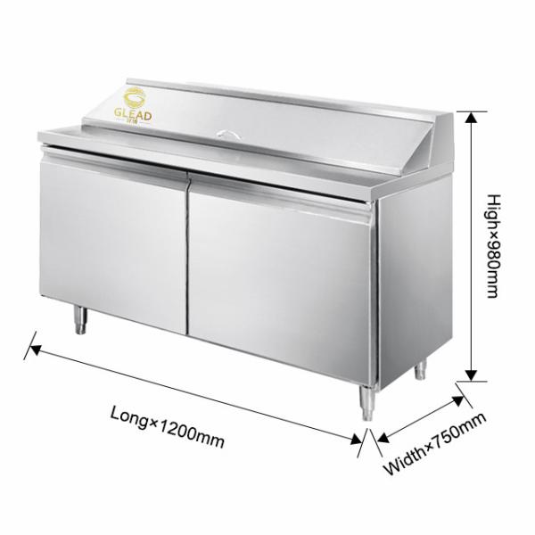 Safe Stable 390W Industrial Modular Refrigeration Unit 270L Plug in for Pizza