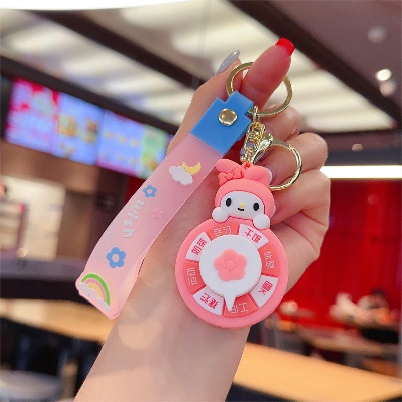 Kawaii Backpack Purse Handbag Keychain Charms with Cartoon Animals Pendant