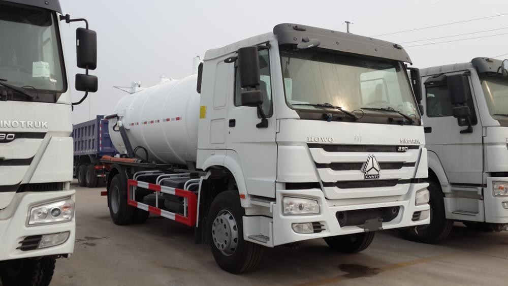 16M3 Sewage Suction Truck 6X4 EURO II Option 290HP / 336HP Left And Right Hand Drive