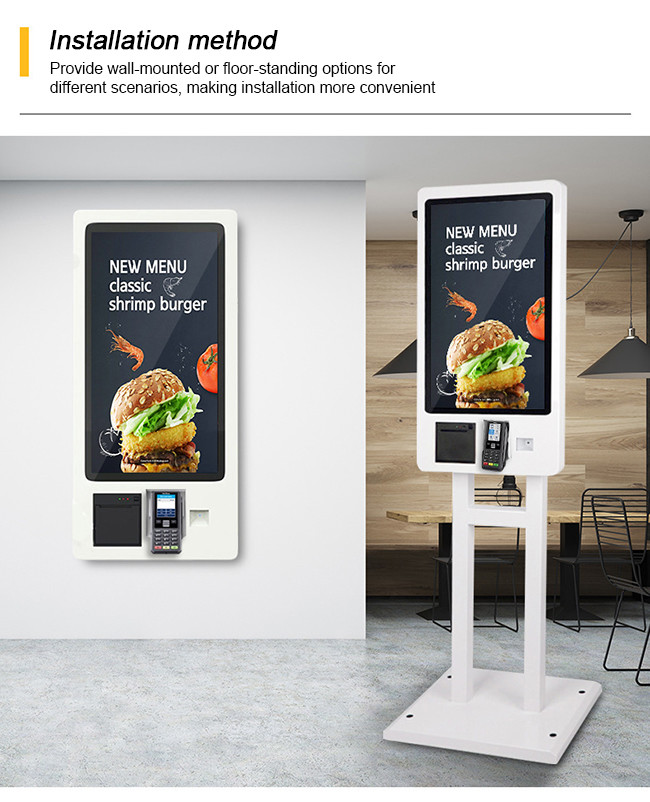 Self-Ordering Digital Kiosk for Retail and Hospitality