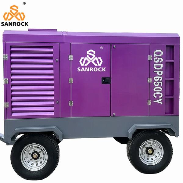 Screw Air Compressor High Performance Mobile Air Compressor Machine Rotary Screw