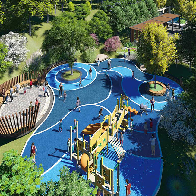 ITF Moisture Proof EPDM Running Track Playground Surface Colorful